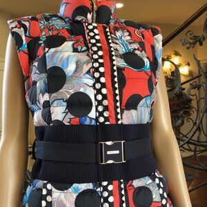 New! Authentic! Roberto Cavalli Duck Down Vest Sz 42 /Small